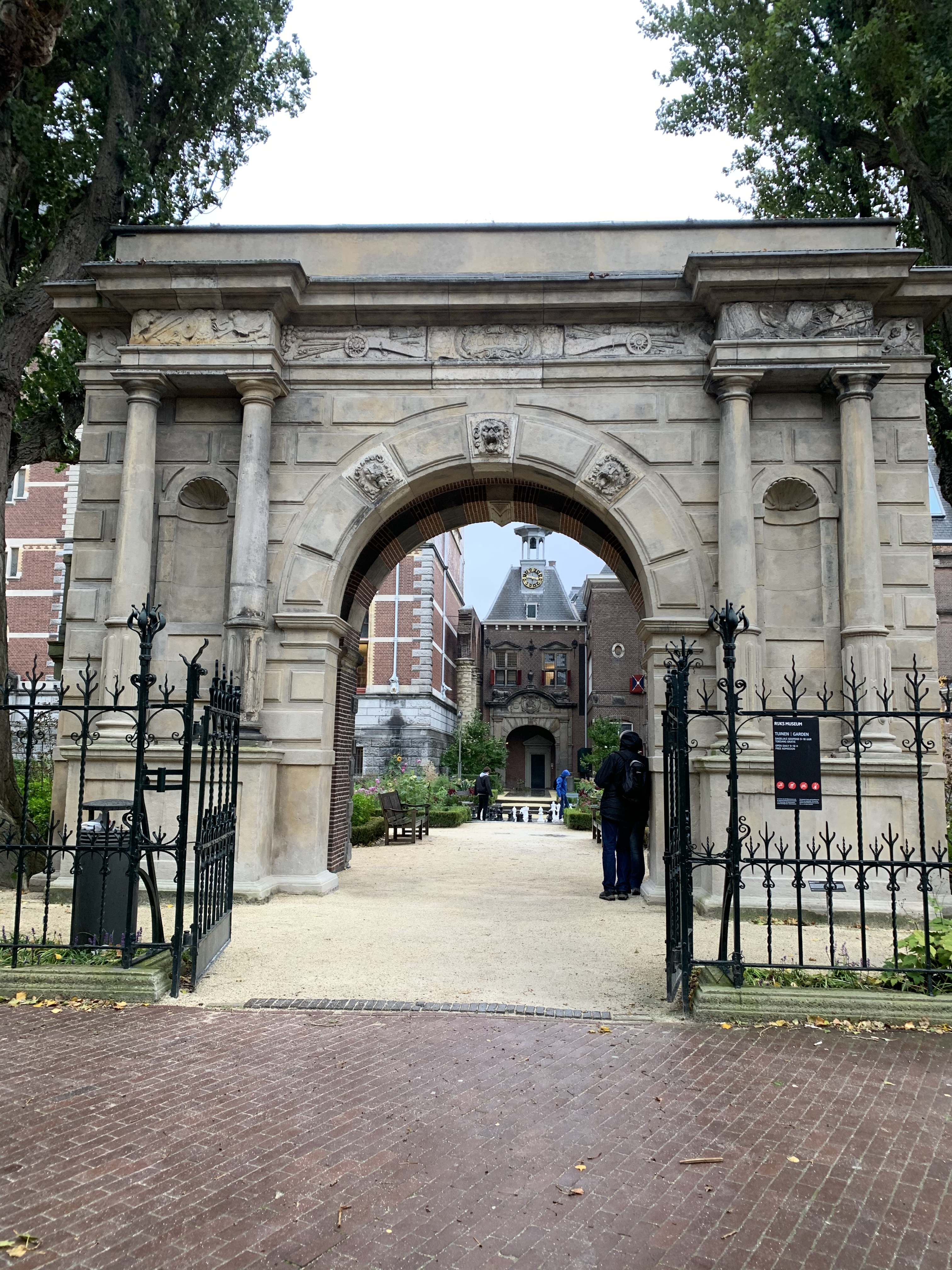 Garden area of the Rijksmuseum